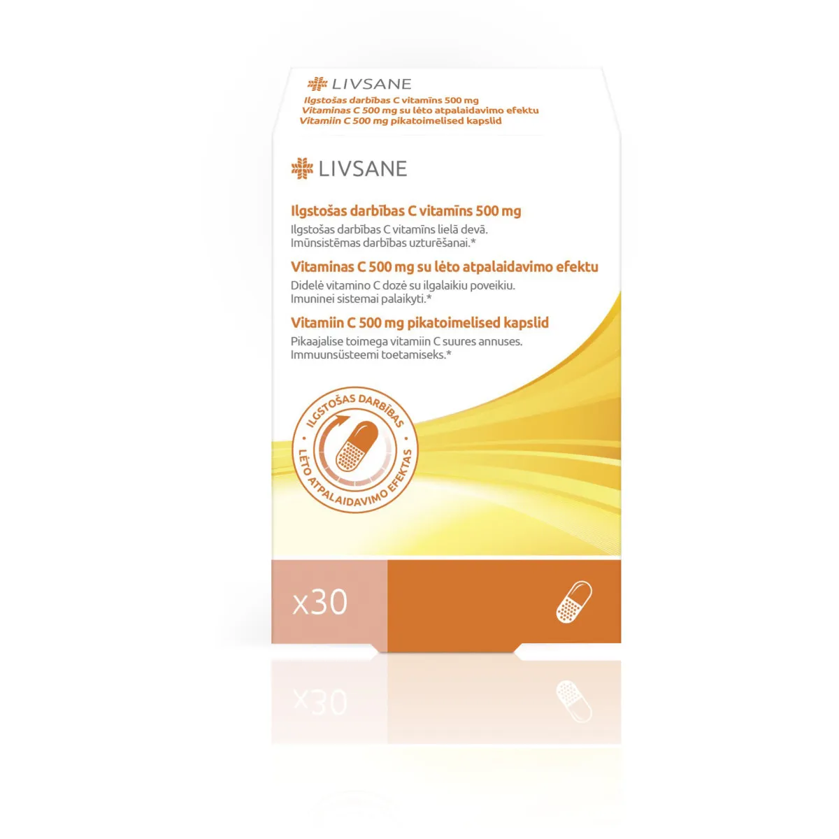 LIVSANE  Vitamin C depo, 30 kapsula