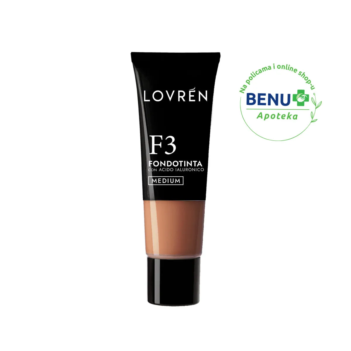 Lovren F3 Puder srednji, 25 ml