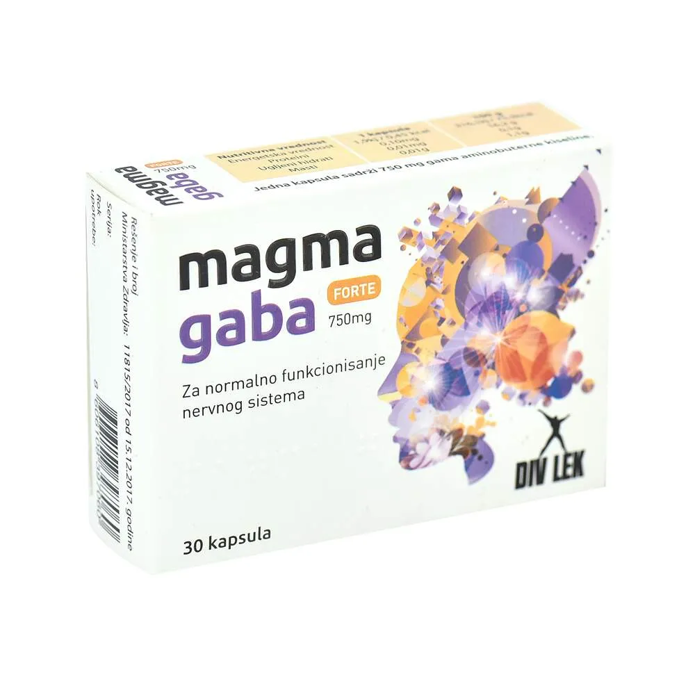 Magma gaba forte 750 mg 30 kapsula