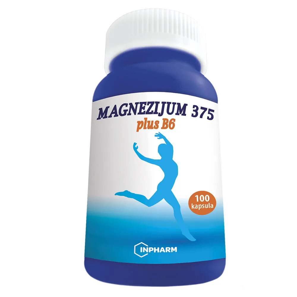 Magnezijum 375 + B6, 100 kapsula