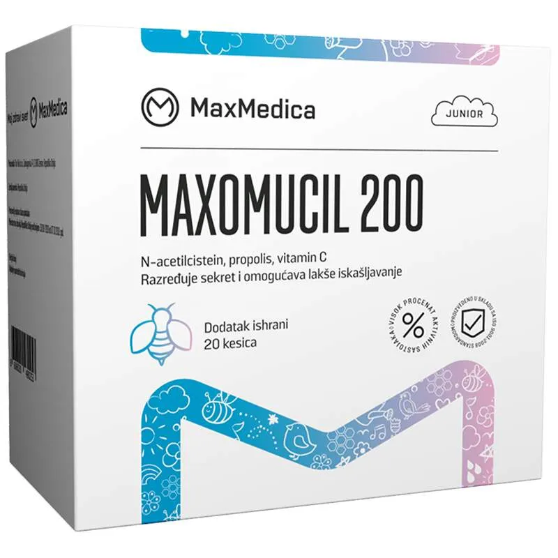 MaxMedica MaxoMucil 200 20 kesica