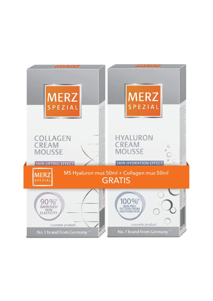 Merz spezial hyaluron mousse + collagen mousse GRATIS