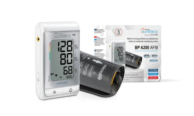 Microlife Merač krvnog pritiska sa automatskom nadlakticom BP A200 Afib + adapter