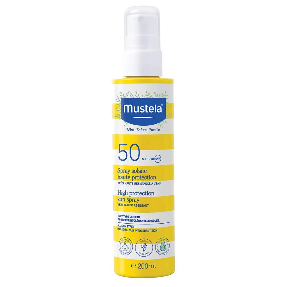 Mustela Sun Sprej sa visokom UV zaštitom SPF 50+, 200 ml