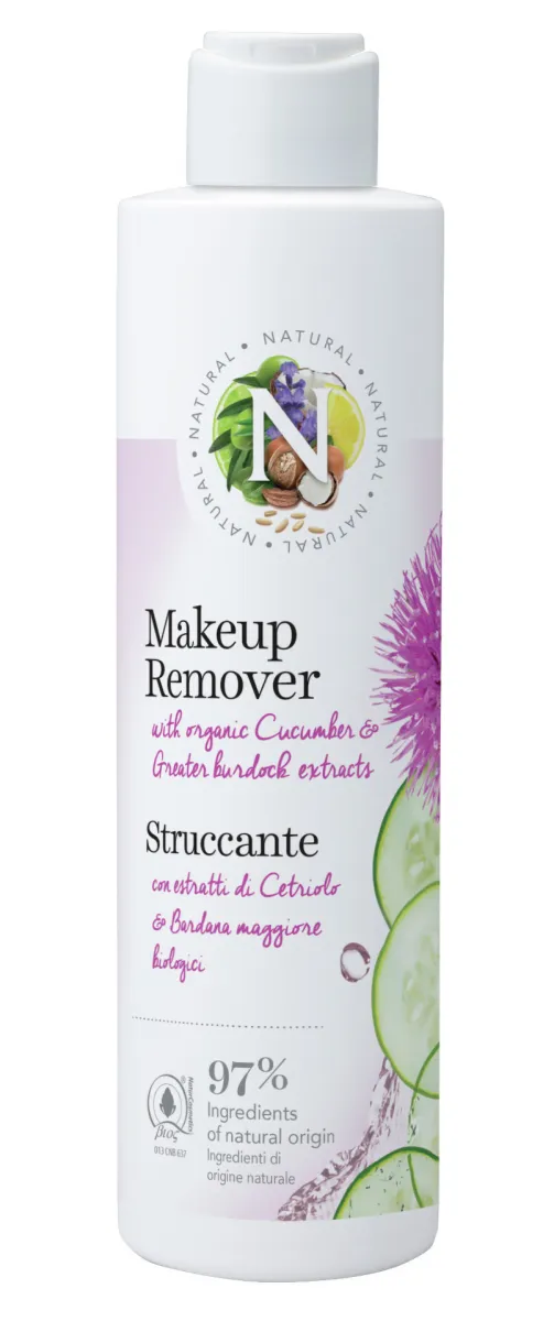 NATURAL Sredstvo za uklanjanje šminke sa ekstraktom krastavca i čička, 200 ml