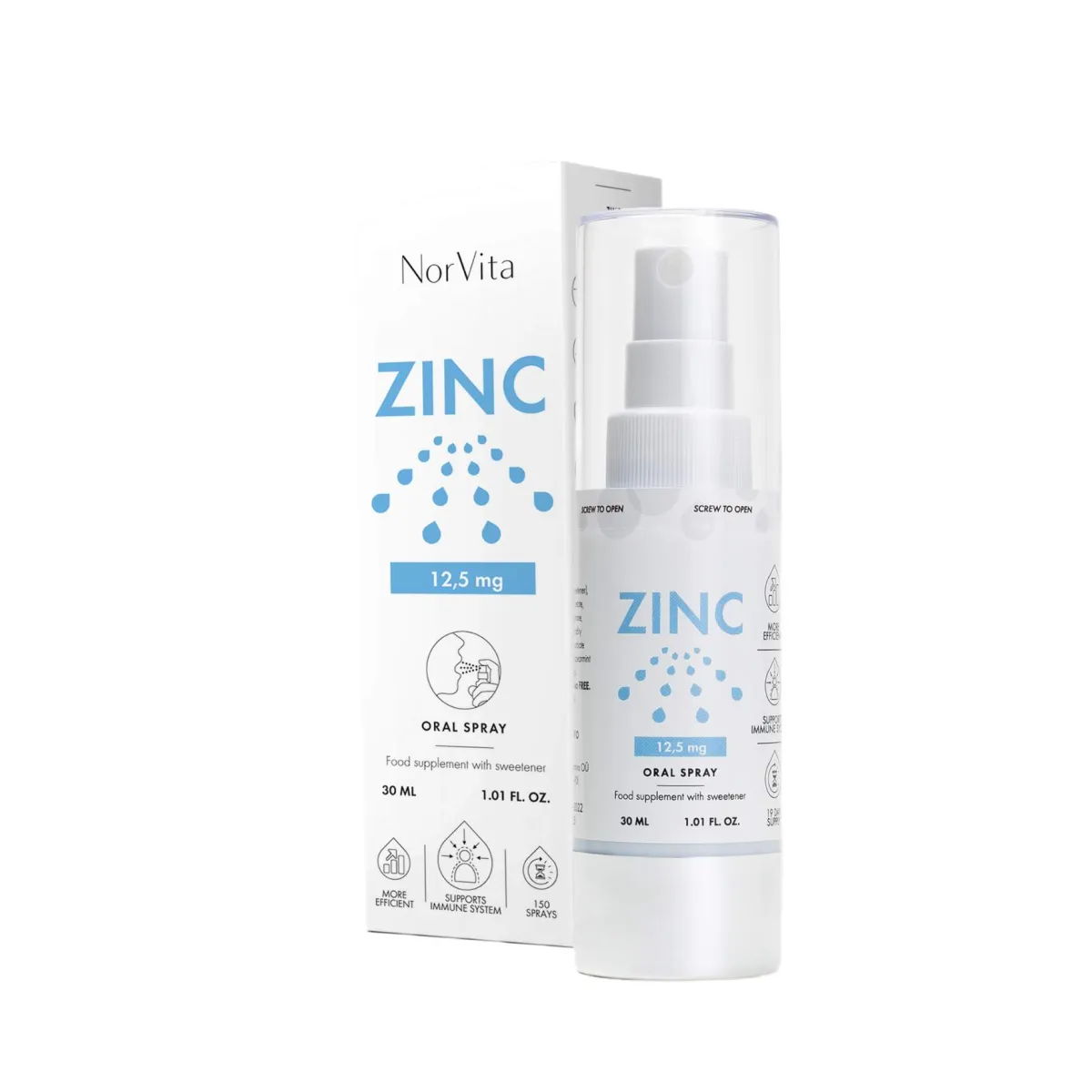 NorVita Cink oralni sprej, 30ml