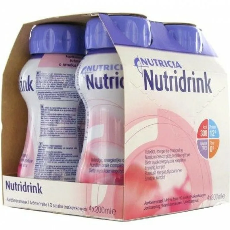 Nutridrink jagoda, 4 x 200 ml