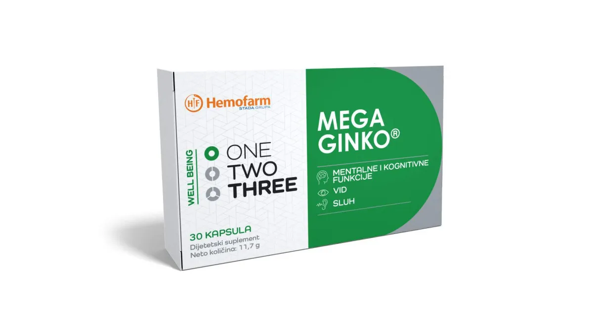 One Two Three Mega Ginko, 30 kapsula