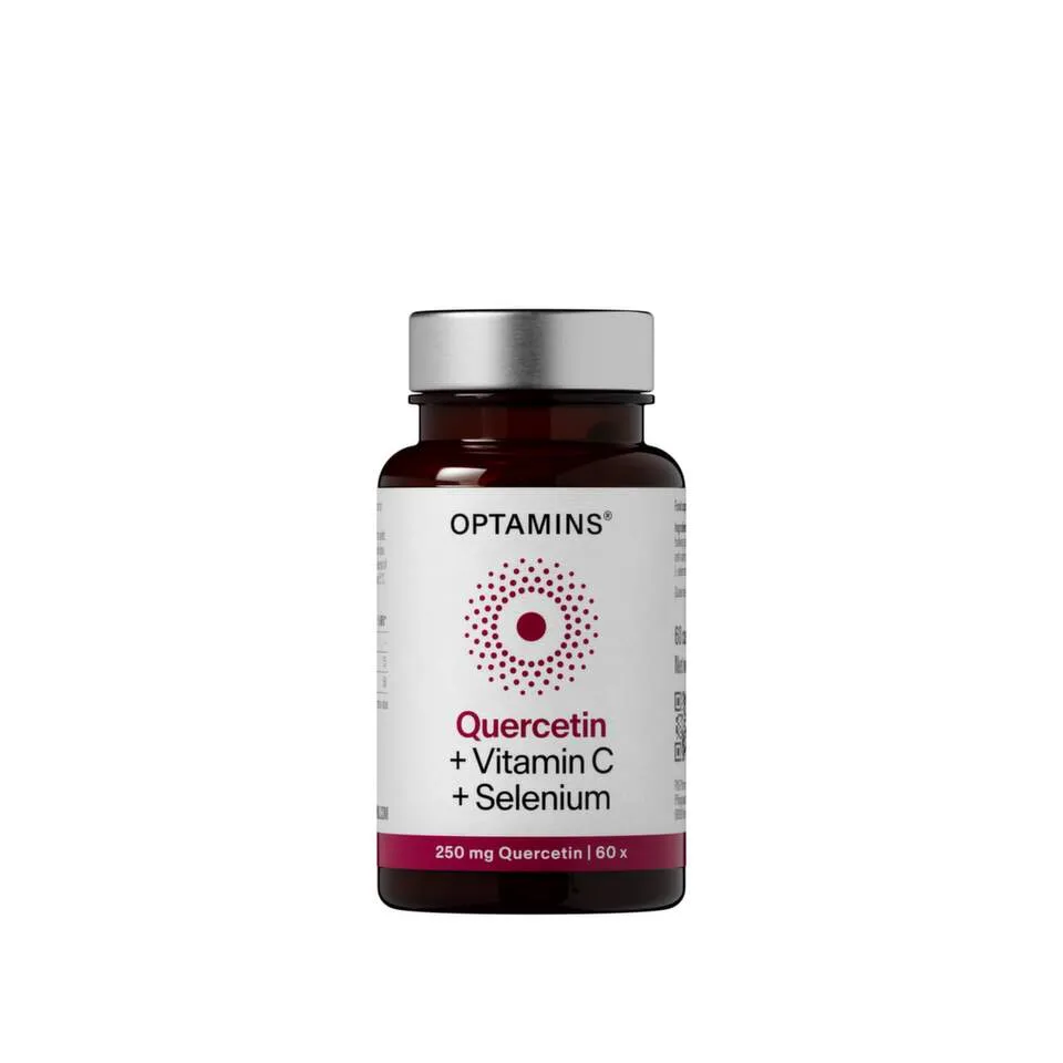 OPTAMINS Kvercetin + Vitamin C + Selen, 60 kapsula