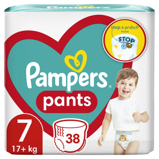 Pampers Pants pelene JP 7 17+ kg, 38 komada