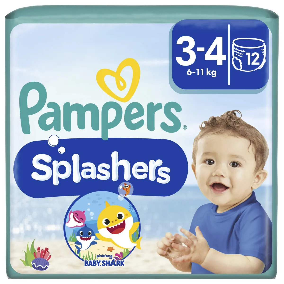 Pampers Splashers pelene za kupanje CP 3 Midi, 12 komada