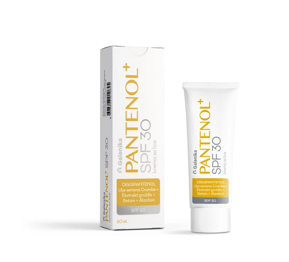 Pantenol + SPF 30 krema za lice, 50 ml