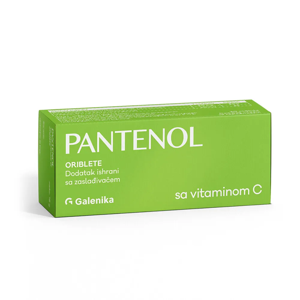 Pantenol + vitamin C 120 mg 20 oribleta