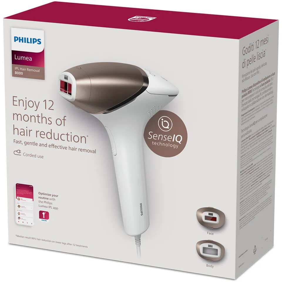 Philips Lumea IPL Serije 8000 uređaj za uklanjanje dlačica sa tehnologijom SenseIQ, BRI945/00