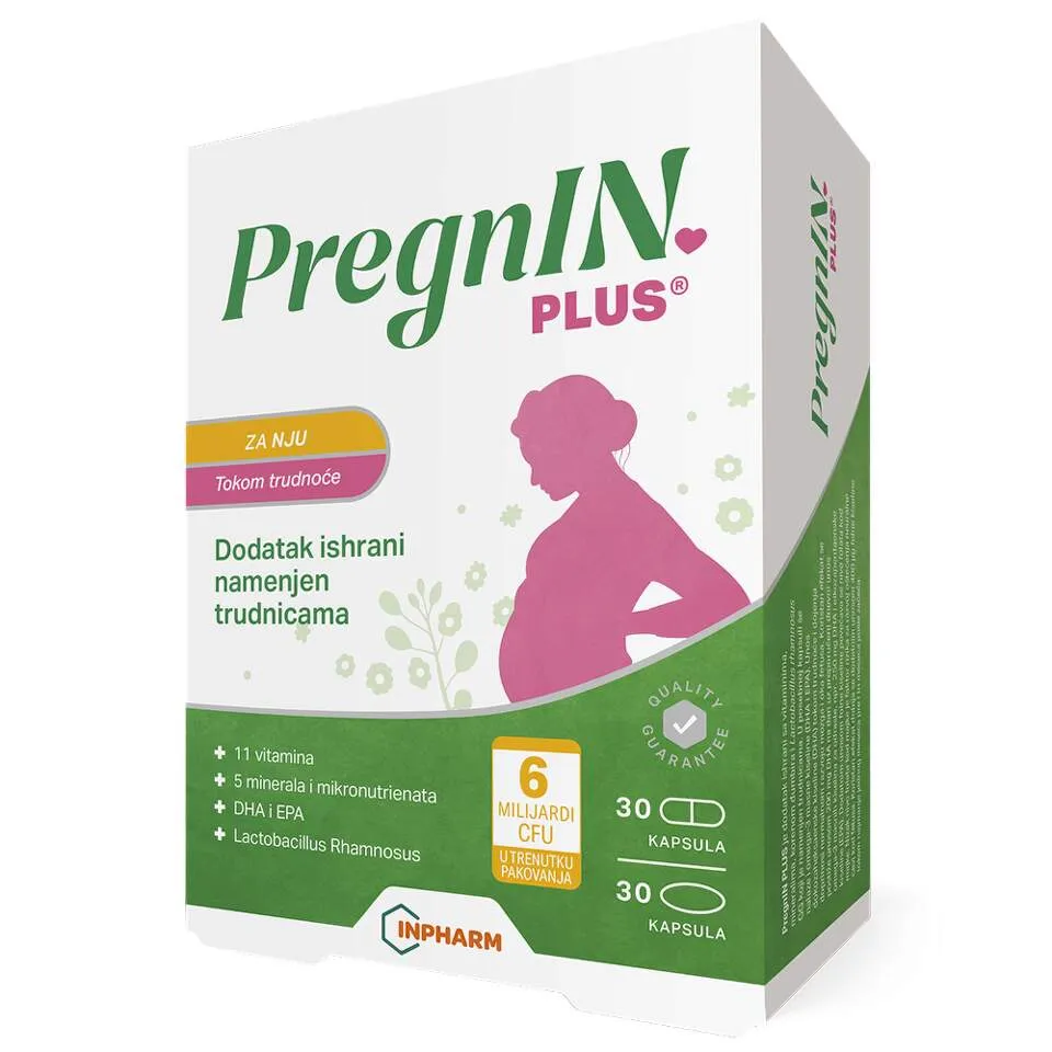 PregnIN plus tokom trudnoće, 30+ 30 kapsula