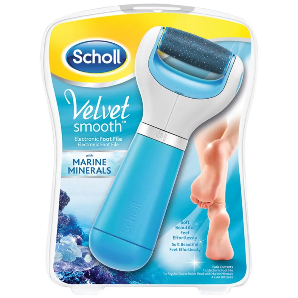 Scholl Velvet Smooth električna turpija za pete sa morskim mineralima