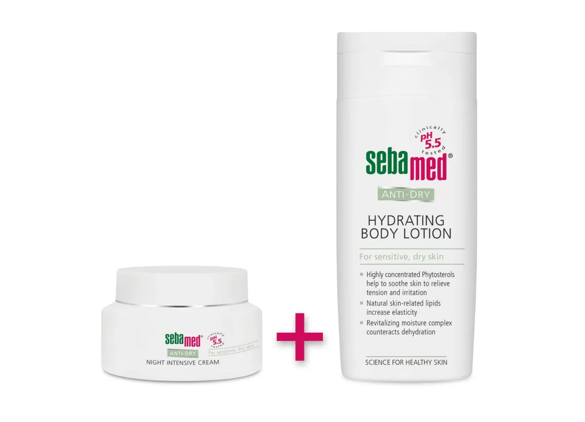 Sebamed Anti Dry noćna krema 50 ml+ Sebamed Anti Dry Losion 100 ml gratis