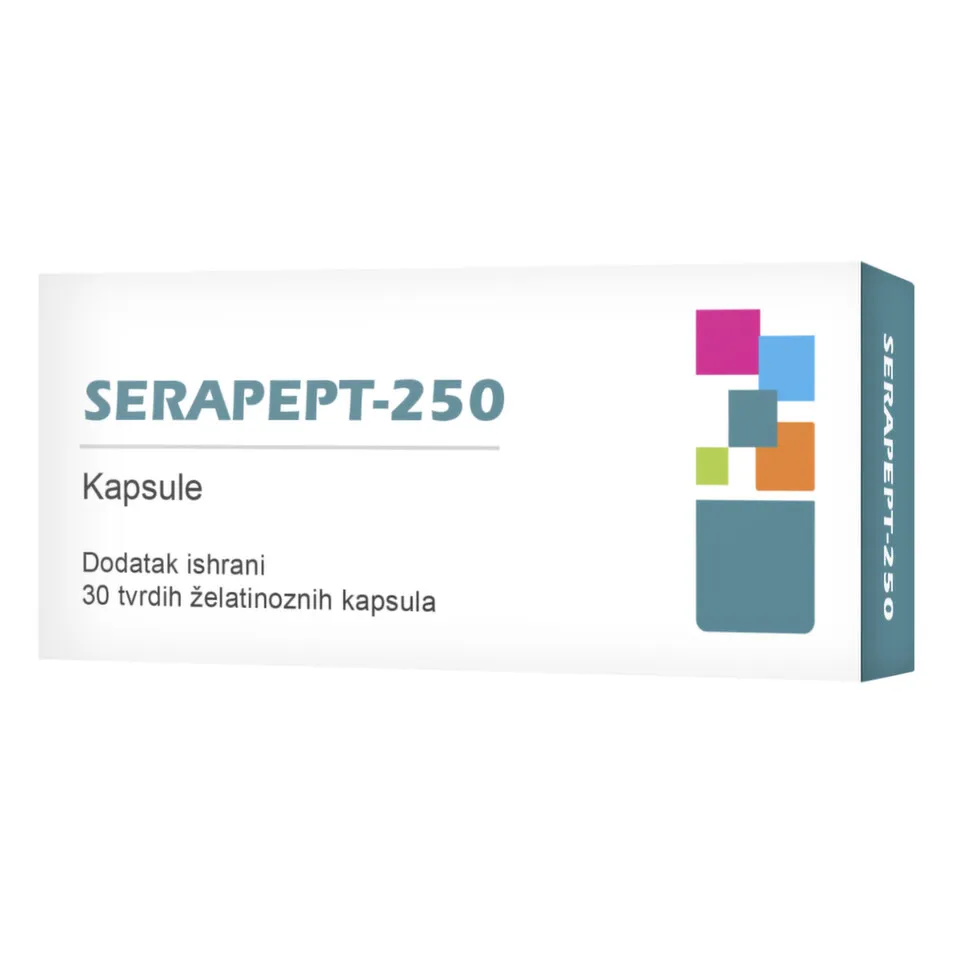 Serapept-250, 30 kapsula