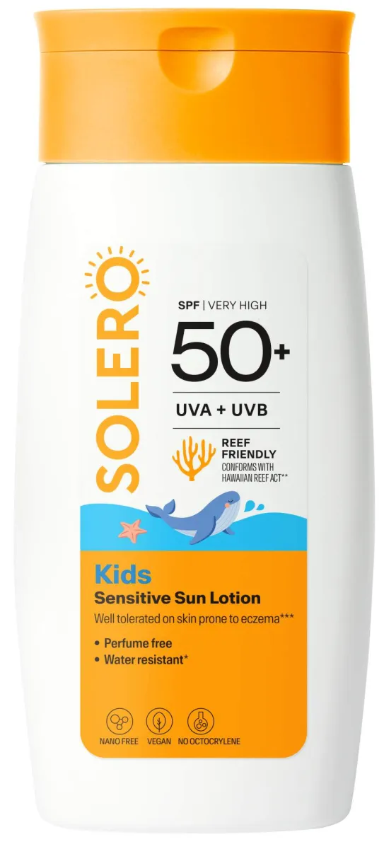 SOLERO Sensitive Losion za zaštitu od sunca za decu SPF 50+, 200 ml