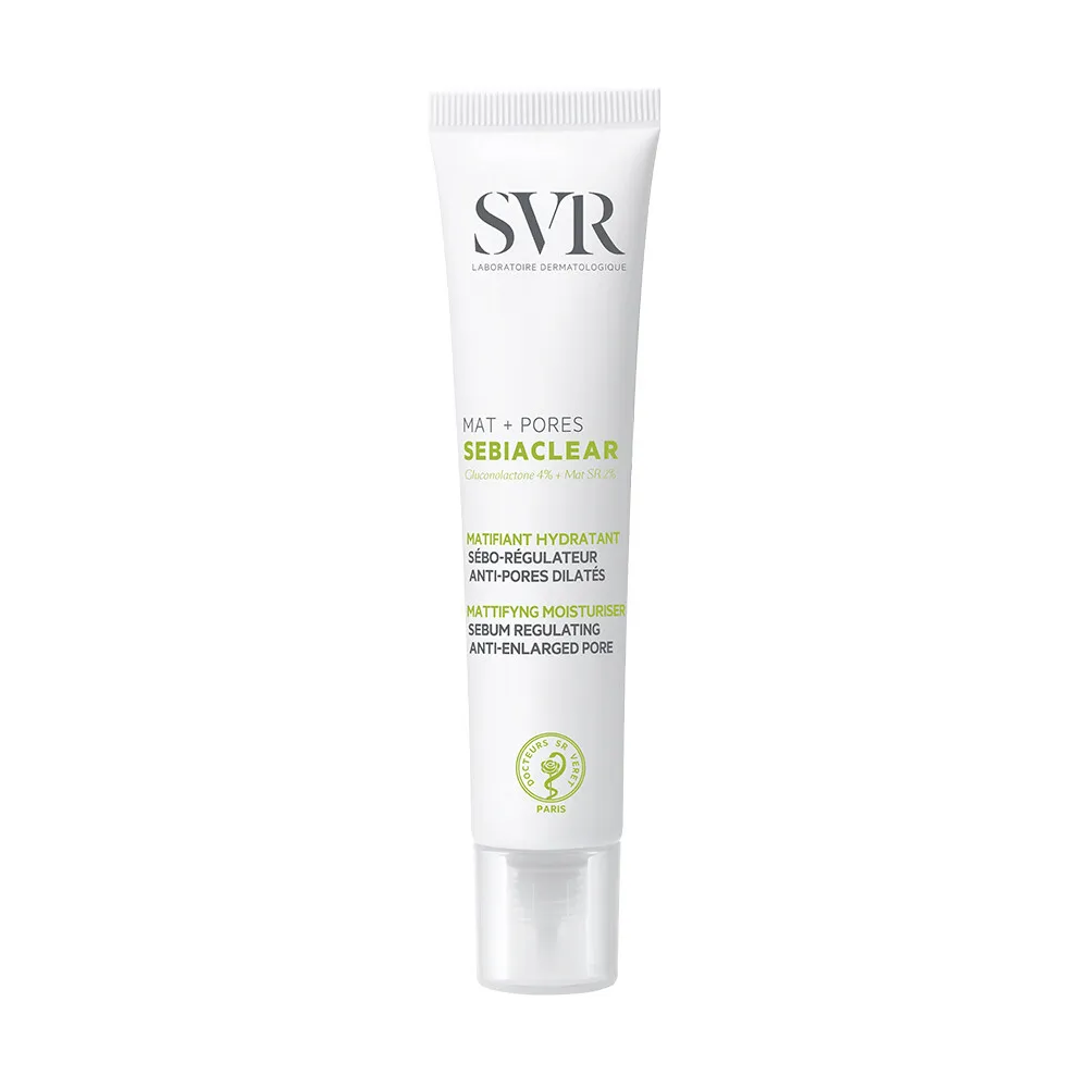SVR Sebiaclear Mat+Pores Matirajuća nega protiv nepravilnosti, 40 ml