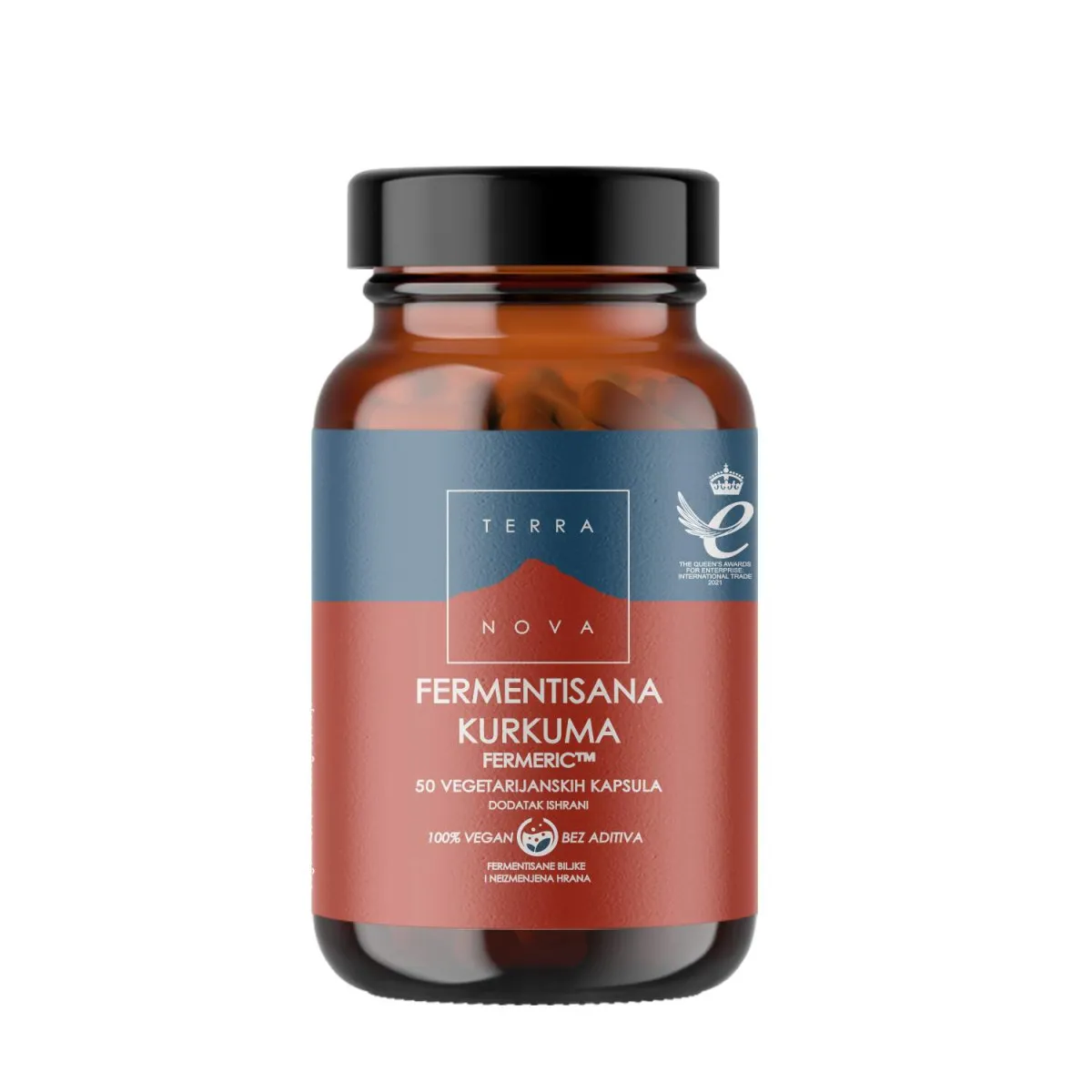 Terranova Fermentisana kurkuma kompleks Fermeric, 50 kapsula