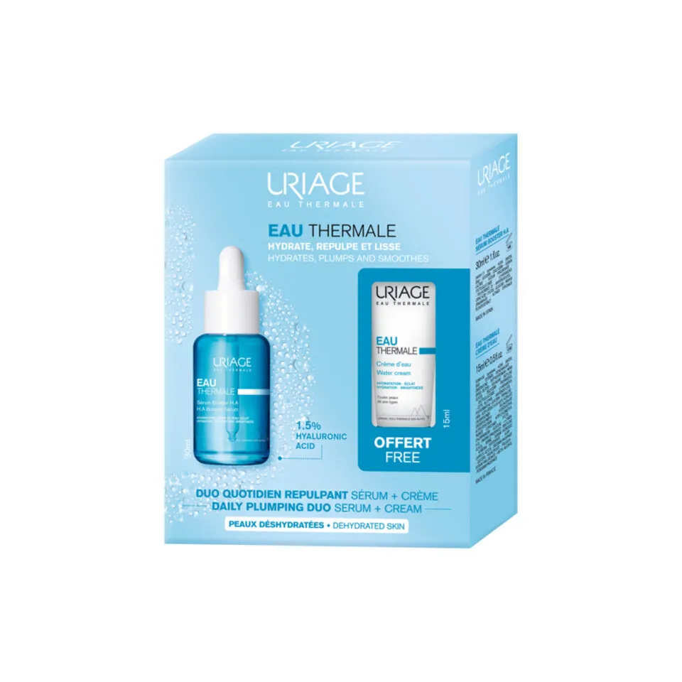 Uriage Eau Thermale Set H.A. Booster serum, 30 ml + Krema, 15 ml GRATIS