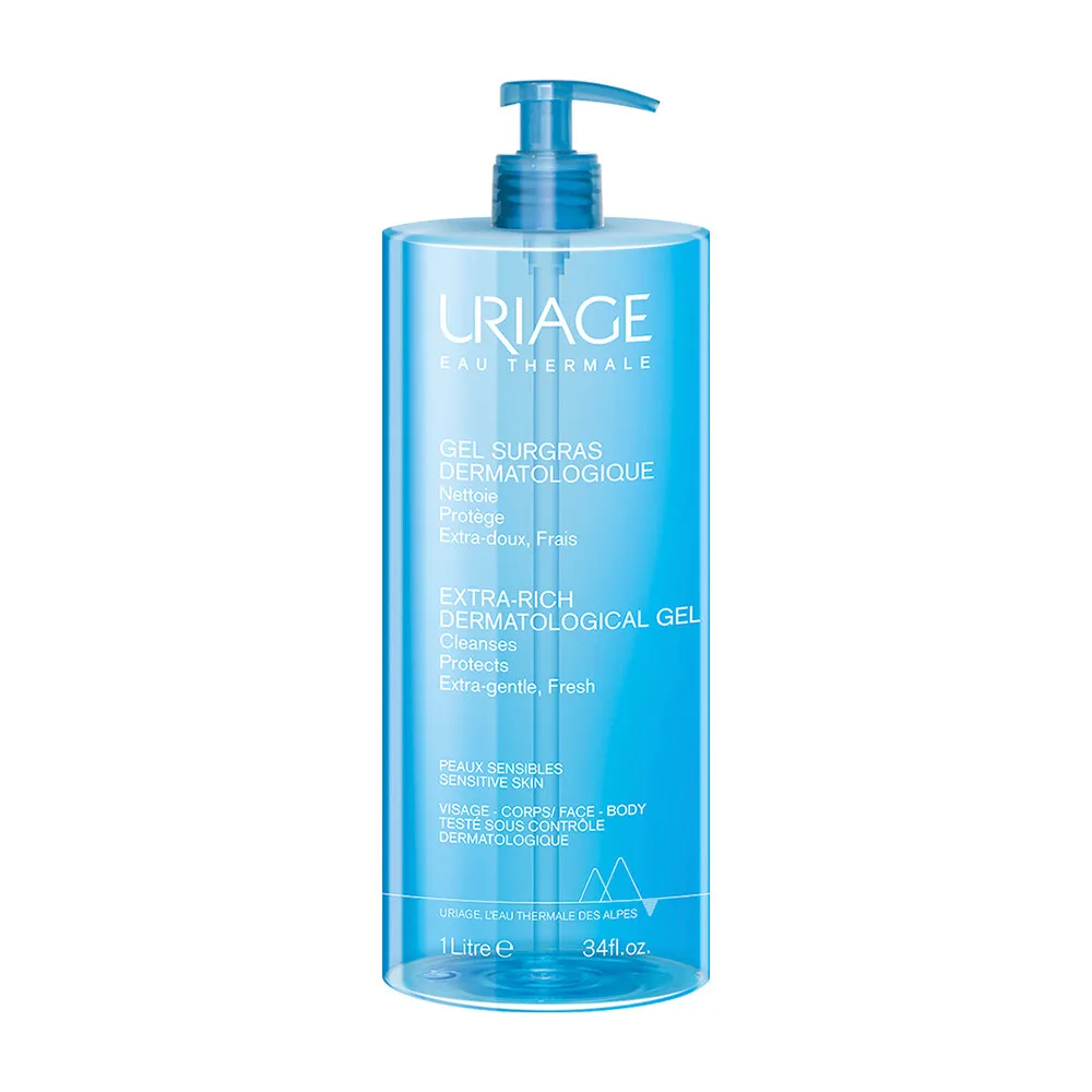 Uriage Ekstra bogati dermatološki gel za tuširanje, 1000 ml