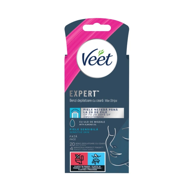 Veet Expert trake za lice, 20 komada
