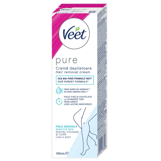 Veet Pure krema Sensitive, 100 ml