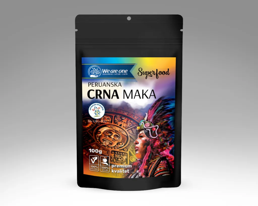 Crna peruanska maka prah organic, 100 g