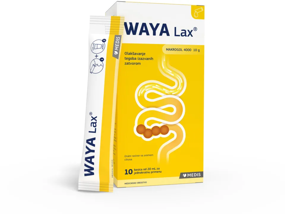 Waya lax oralni rastvor 20 ml, 10 kesica