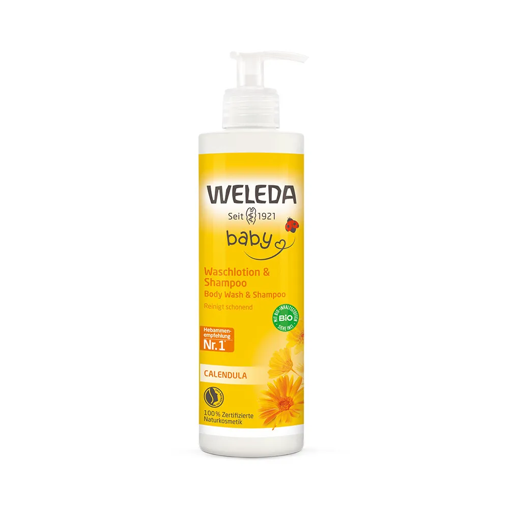 Weleda Šampon i gel za tuširanje od nevena, 400 ml
