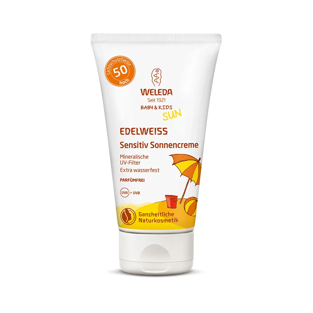 Weleda Krema za zaštitu od sunca za osetljivu kožu beba i dece SPF 50, 50 ml