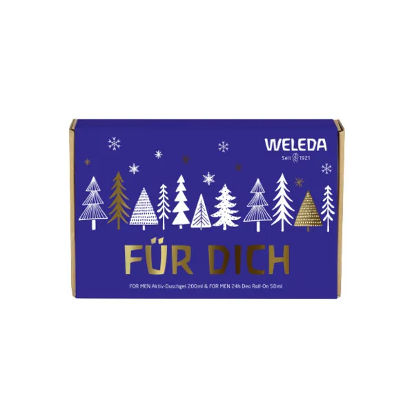 Weleda Muški Set 2021, Osvežavajući tuš gel za muškarce, 200ml  + Weleda Muški-roll on GRATIS