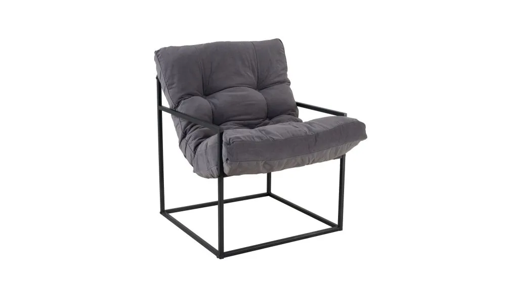 1-Seat Sofa fotelja u crno - sivoj boji Mono (379VLV4104)