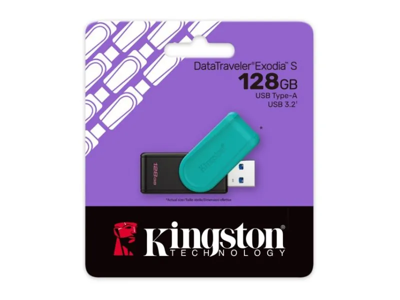 128GB DataTraveler Exodia S USB 3.2 Gen1 DTXS/128GB
