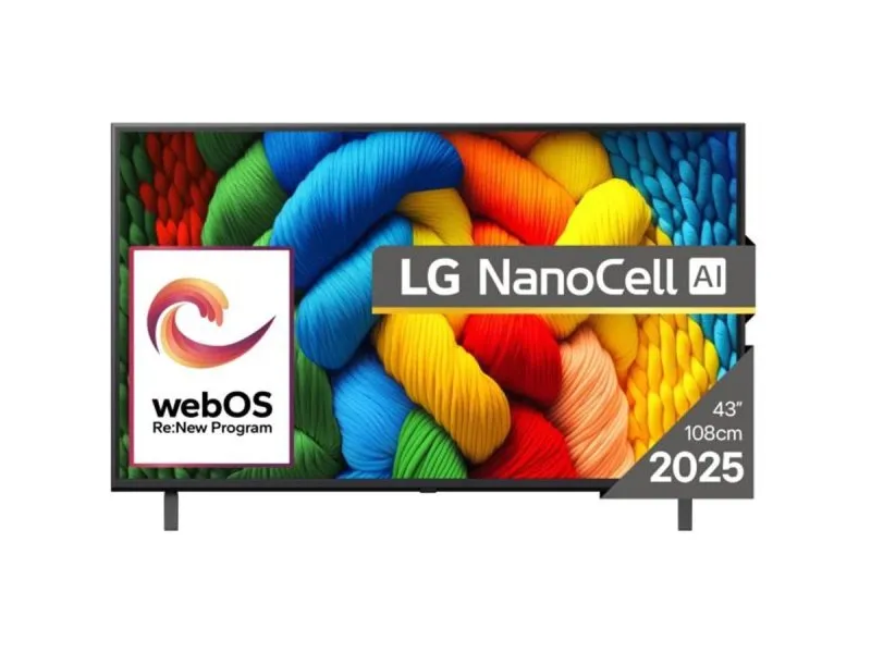 43NANO80A3B 4K HDR Smart NanoCell TV 2025
