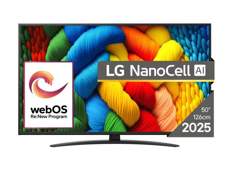 50NANO81A3A 4K HDR NanoCell Smart TV 2025