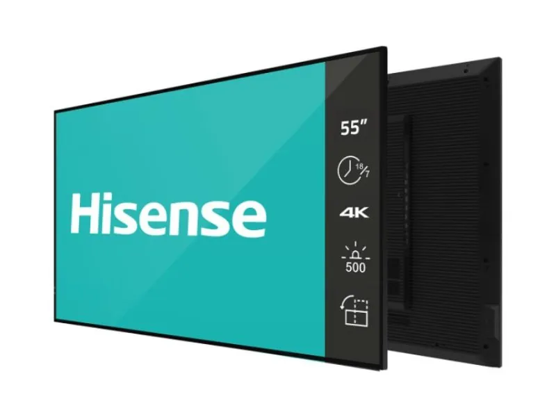 55GM50D 4K UHD 500 nita Digital Signage Display - 18/7 Operation
