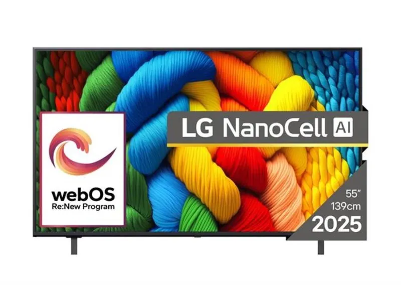 55NANO80A3B 4K HDR Smart NanoCell TV 2025