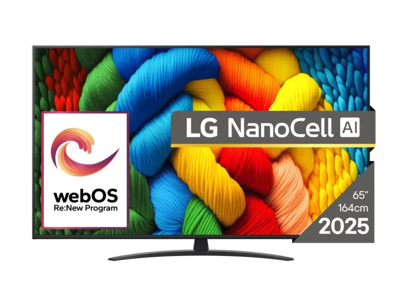 65NANO81A3A 4K HDR NanoCell Smart TV 2025