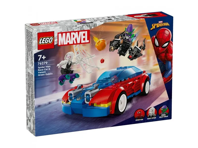 76279 Spajdermenov trkački auto i venomizirani Zeleni Goblin