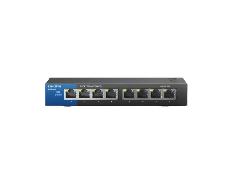 8-Port Desktop Gigabit Switch (LGS108) LGS108-EU-RTL