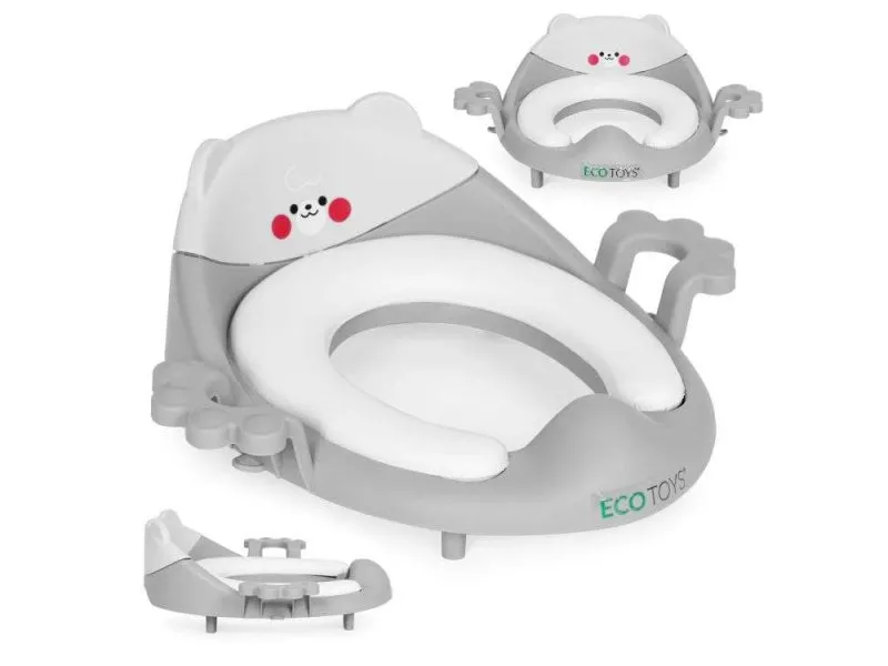 Adapter za wc šolju sa rukohvatima, Gray