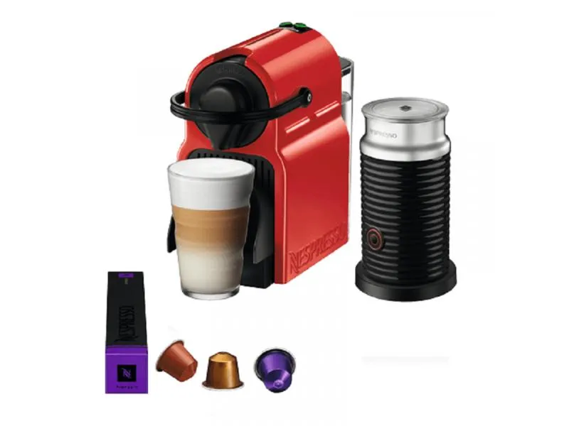 Aparat za espresso kafu i za pravljenje pene od mleka Inissia Red i Aeroccino 3, A3NC40EURE-TX