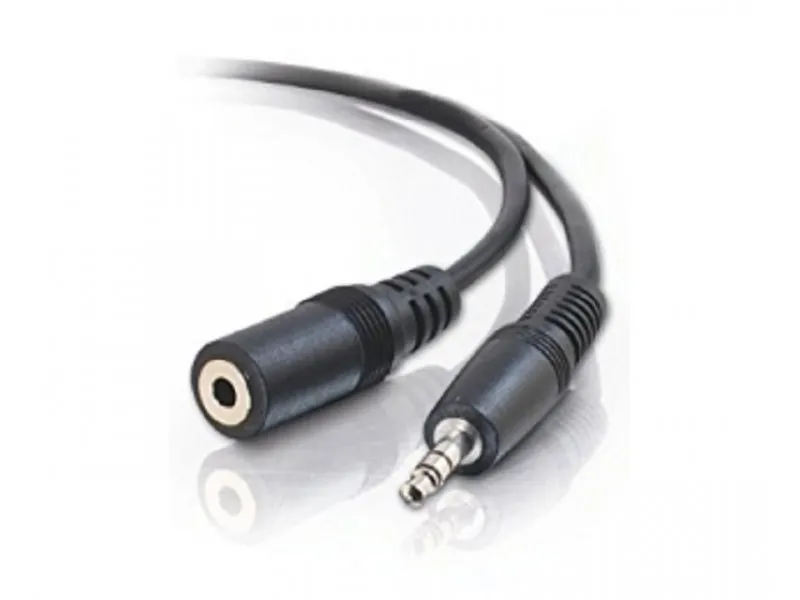 audio 3.5mm - 3.5mm M/F (produžni) 3m crni