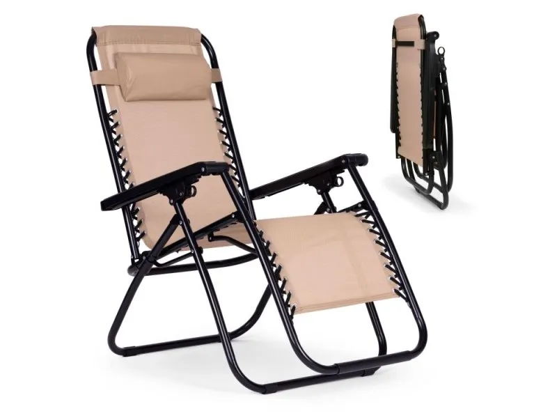 Baštenska fotelja Zero Gravity Beige