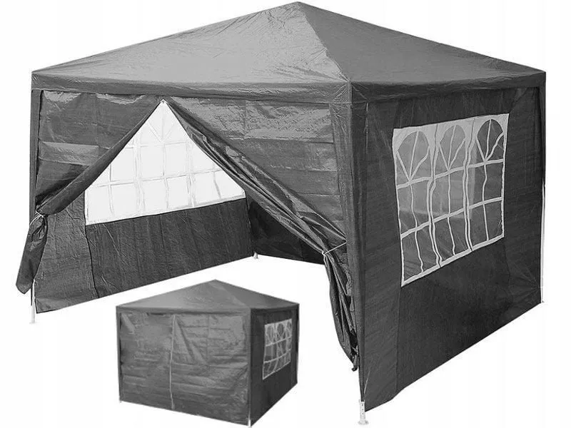 Baštenski šator, 3x3m, 4 strane, Gray
