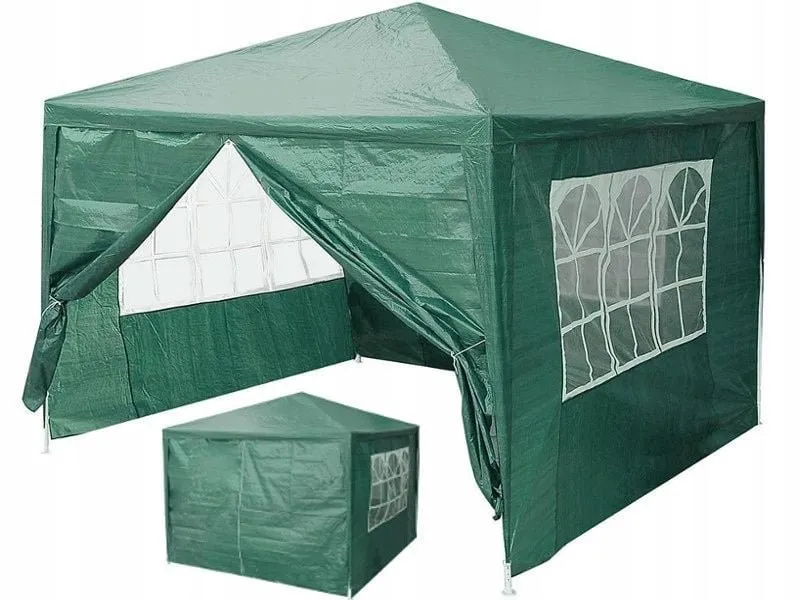 Baštenski šator, 3x3m, 4 strane, Green
