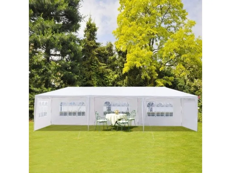 Baštenski šator, 3x9m, 8 strana, White